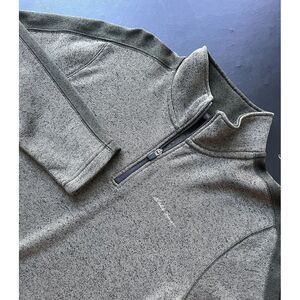 Eddie Bauer avalanche 1/4 zip green sweater men's pullover Large Tall‎ LT